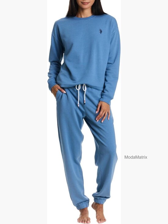 Other - Women's 2-Piece Lounge Pajama Set with Sweatshirt and Joggers Fleece-Backed